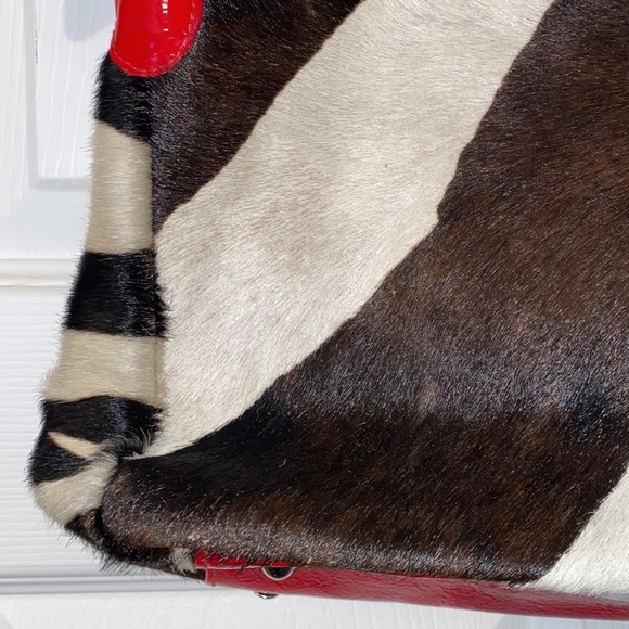 CEONI PIERO Leather Zebra Print Purse - Picture 3 of 12